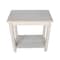 International Concepts Rectangle Solano Accent Table, 24 W, 14 L, 25 in H, Wood, Unfinished OT-6A - alternate 4